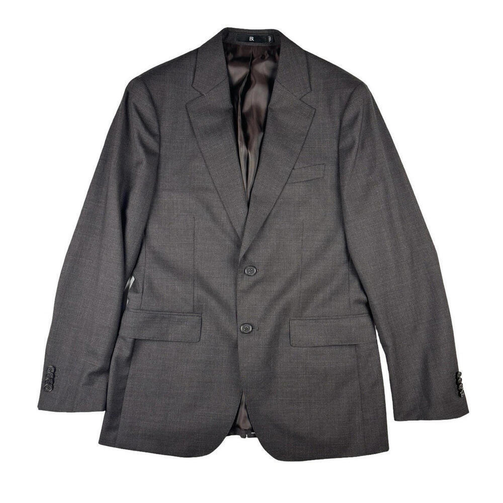 Banana Republic Tailored Slim Fit Wool Blazer Jacket Brown Size 38 R US